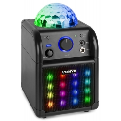 Głośnik mobilny, zestaw do karaoke z efektem LED, VONYX, SBS50B